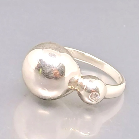 Silpada Vintage Rare Sterling Silver CZ Dome Ring - Picture 8 of 11